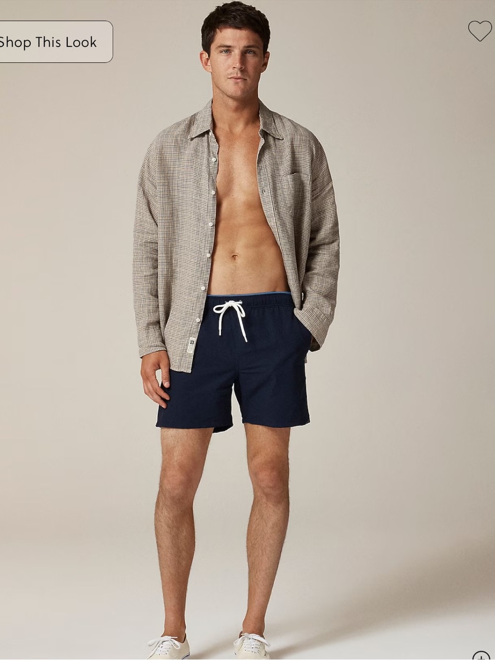 J. Crew 6'' stretch swim trunk with ECONYL® nylon